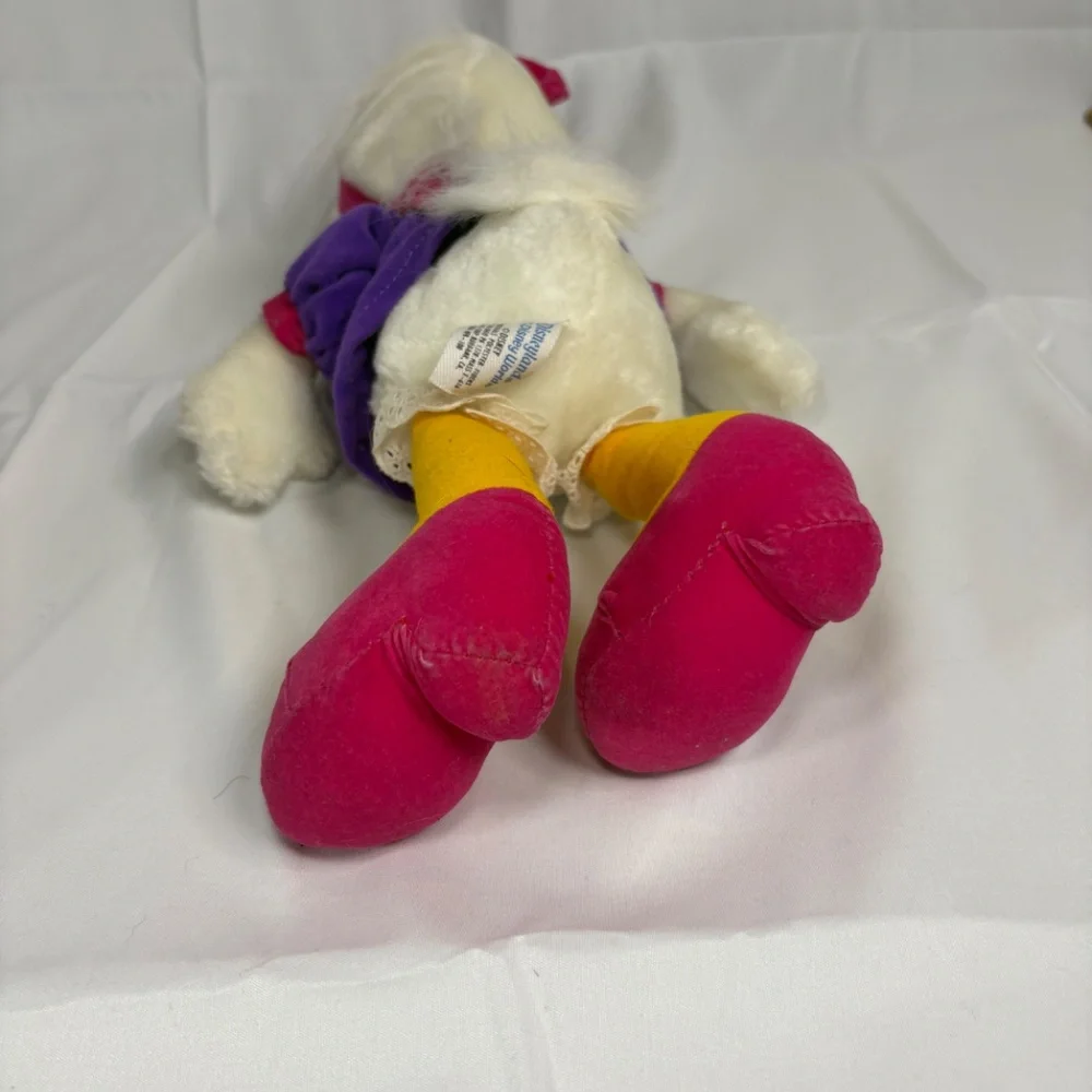 Vtg Daisy Duck Walt Disney World Stuffed Plush Animal Toy Disneyland Parks 1990s - Picture 6 of 9